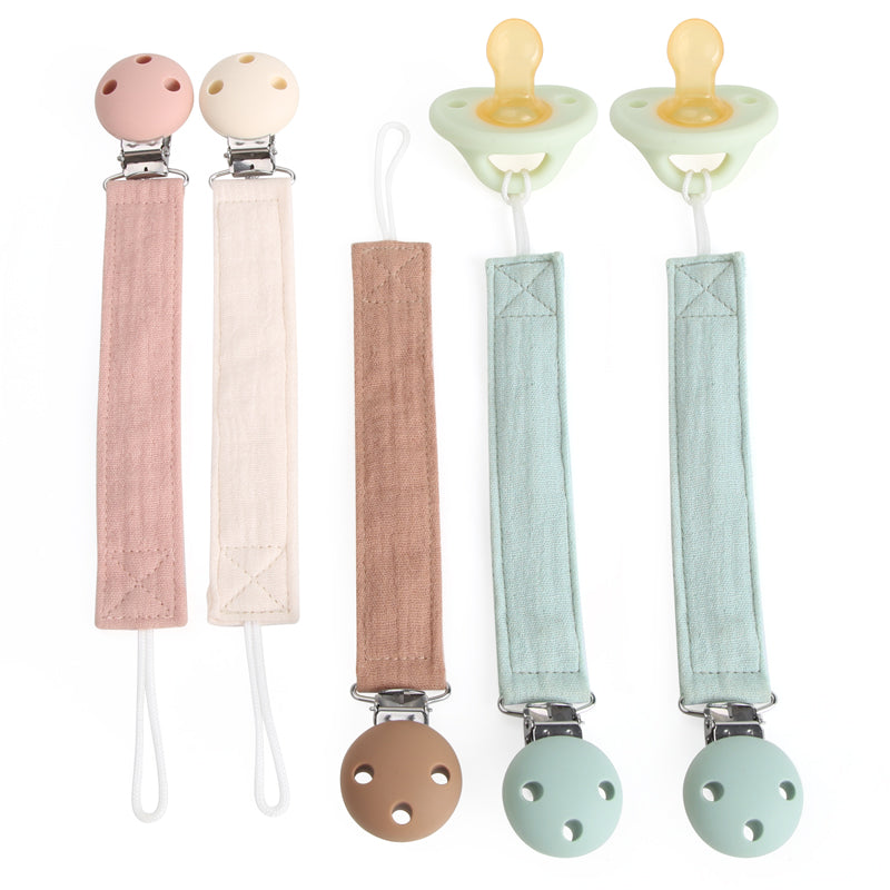 Fabric Pacifier Cotton Strap – Pack of 2