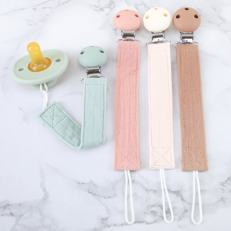 Fabric Pacifier Cotton Strap – Pack of 2