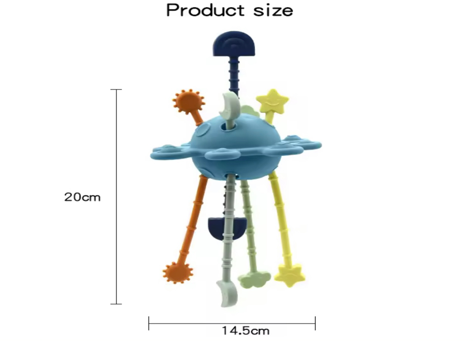 Silicone Drawstring Pulling Toy