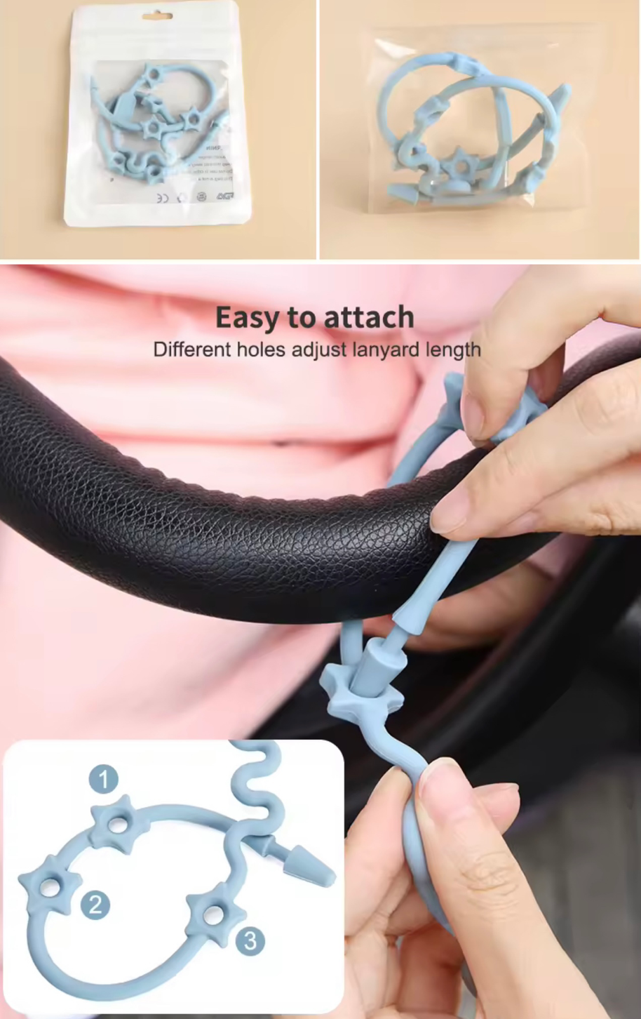 Silicone Pacifier Lanyard