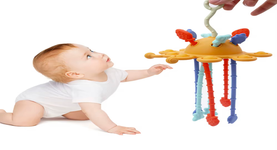 Silicone Drawstring Pulling Toy