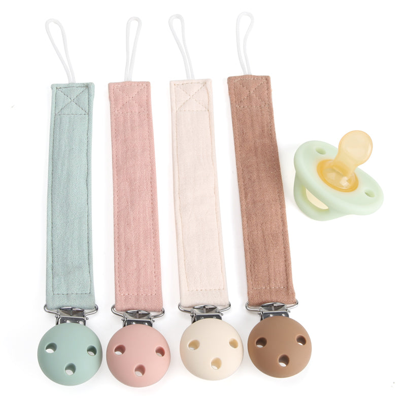 Fabric Pacifier Cotton Strap – Pack of 2