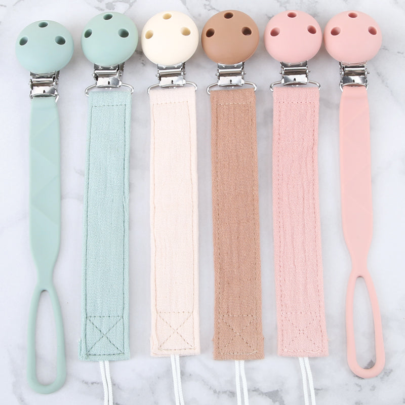 Fabric Pacifier Cotton Strap – Pack of 2