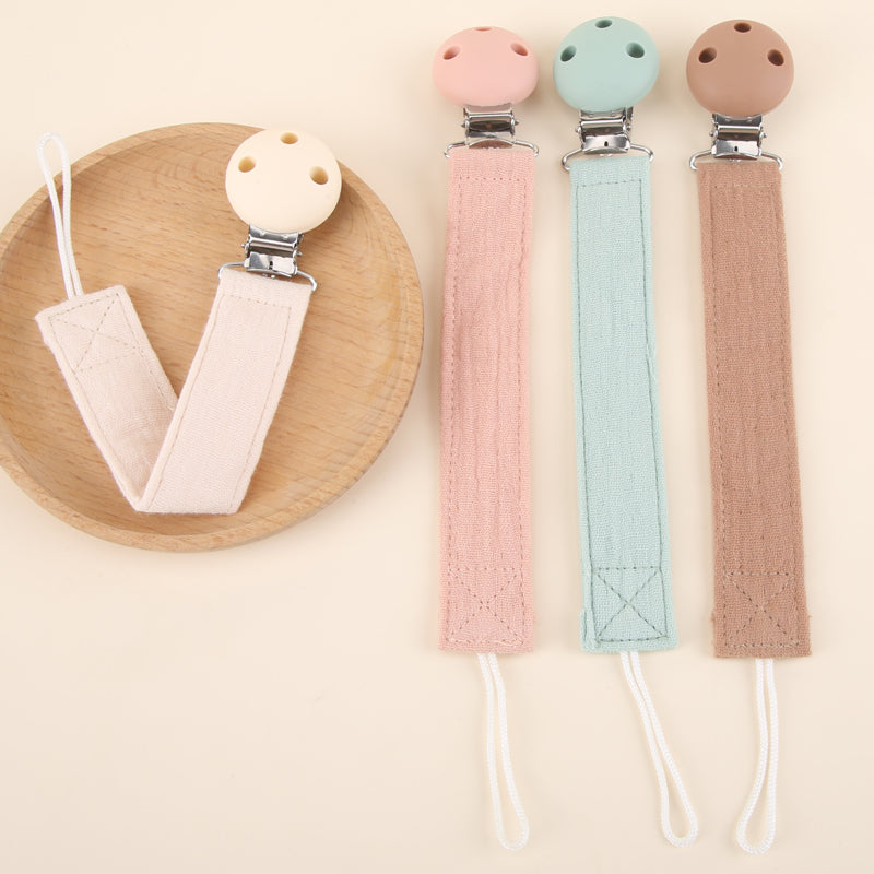 Fabric Pacifier Cotton Strap – Pack of 2