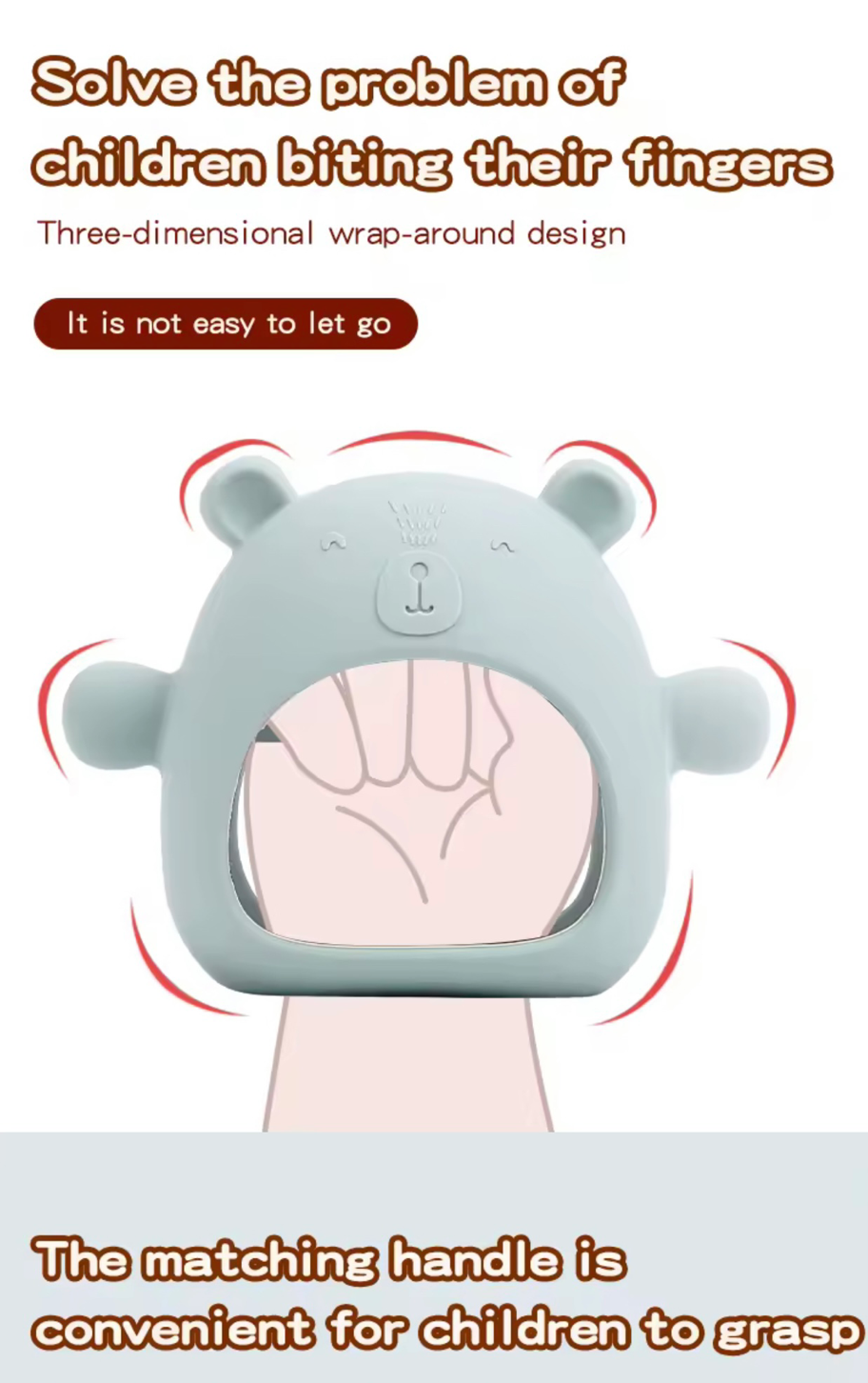 Silicone Bear Mitten Teether