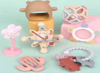 Silicone Animal Key Beads Bracelet Teether