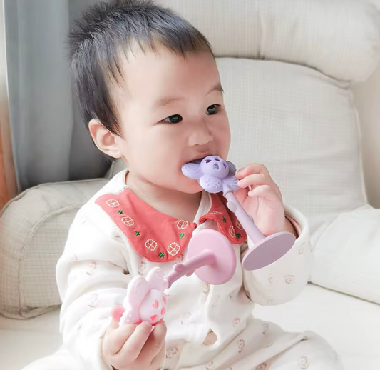 2-in-1 Sunflower Silicone Rattle Teether