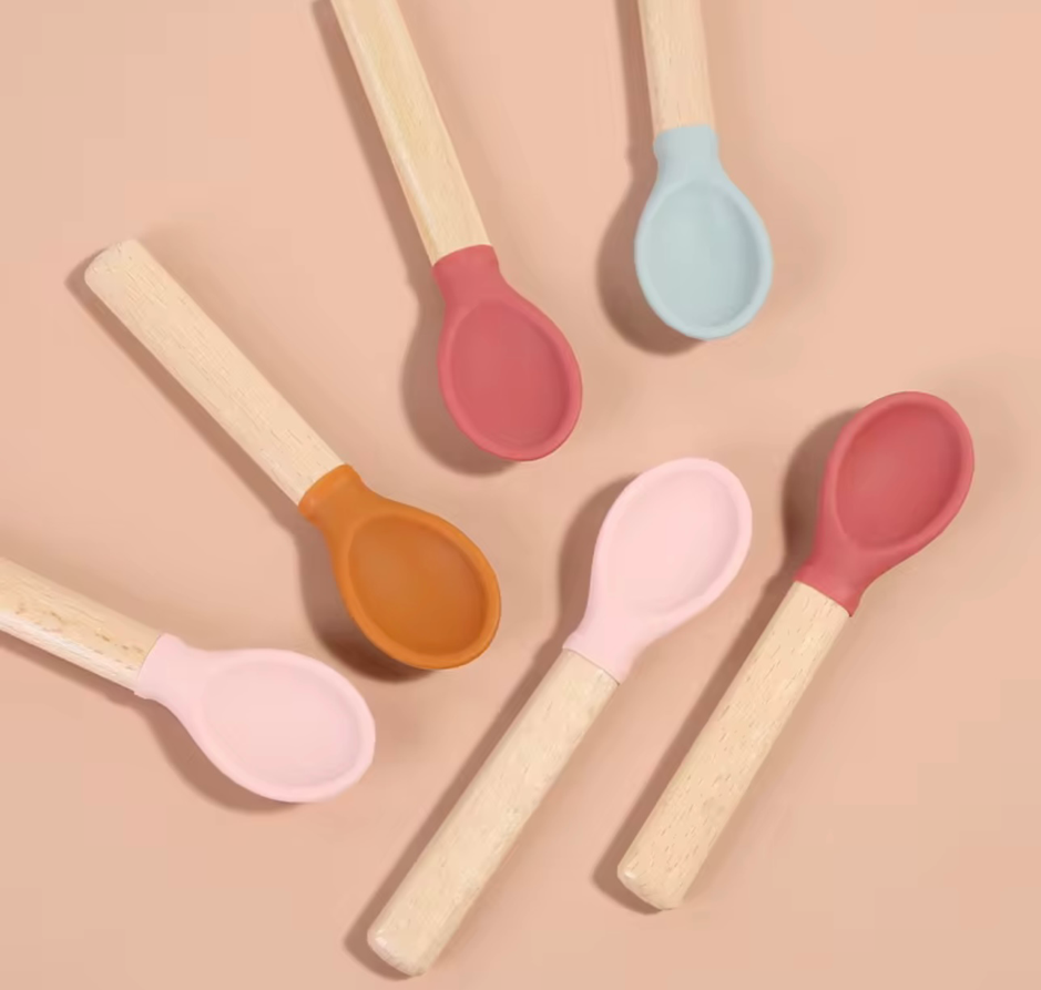 Silicone Feeding Forks and Spoons – Set of 2
