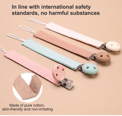 Fabric Pacifier Cotton Strap – Pack of 2