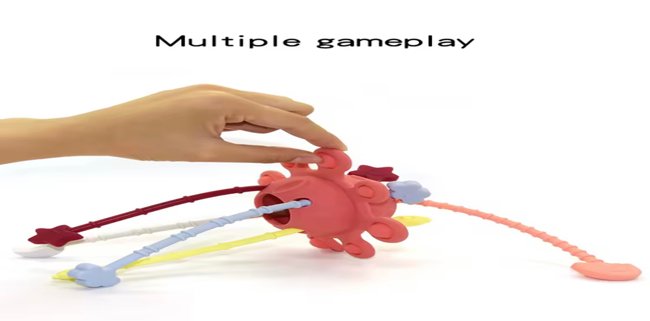 Silicone Drawstring Pulling Toy